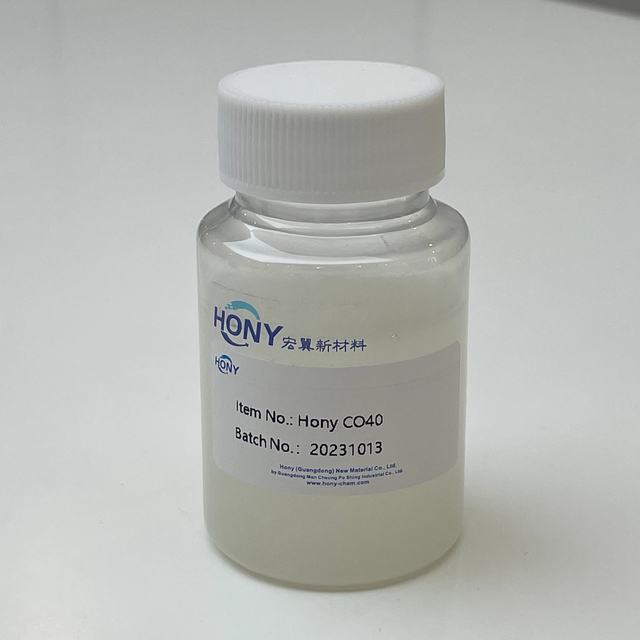 Solubilizante não iônico PEG-40 óleo de rícino hidrogenado para fragrâncias
