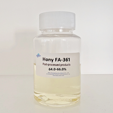 Fornecedor de óleo de silicone fofo China Hony FA-361 para acabamento têxtil